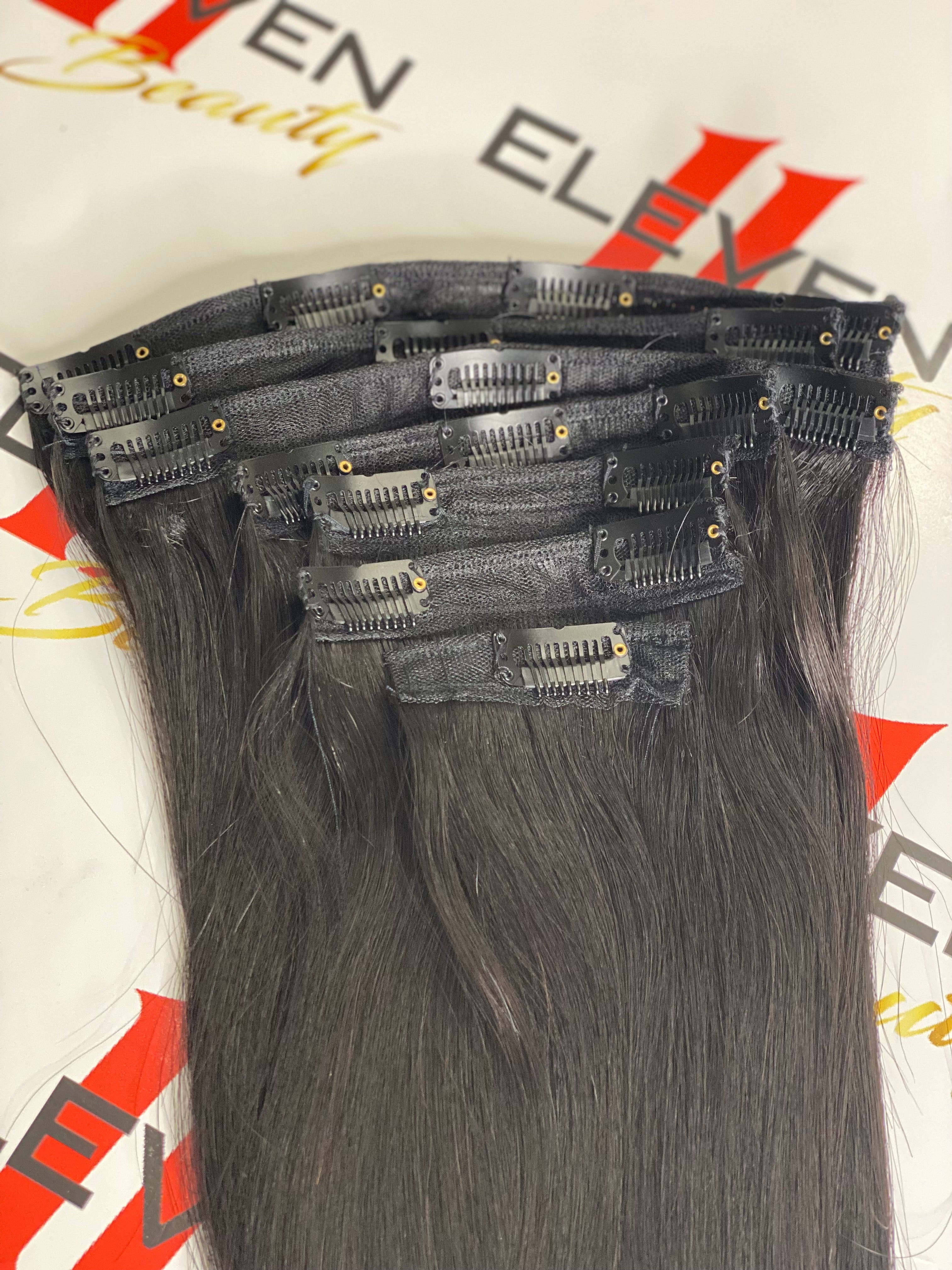 RAW VIETNAMESE SILKY STRAIGHT CLIP IN EXTENSIONS (200 Grams) (Custom Order)